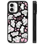 Custodia per telefono con specchio e motivo a coniglietto, For iPhone 16, For iPhone 15 Pro Max, For iPhone 15 Pro