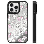 Custodia per telefono con specchio e motivo a coniglietto, For iPhone 16, For iPhone 15 Pro Max, For iPhone 15 Pro