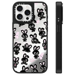 Custodia per telefono con specchio e motivo a coniglietto, For iPhone 16, For iPhone 15 Pro Max, For iPhone 15 Pro