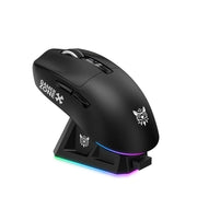 Mouse ONIKUMA DM07 da 24000 DPI, 2,4 GHz, wireless e cablato, con base di ricarica magnetica RGB.