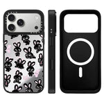 Custodia magnetica con specchio e pulsante di controllo della fotocamera a specchio con motivo coniglietto., For iPhone 17 Pro Max, For iPhone 17 Pro, For iPhone 17