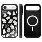 Custodia magnetica con specchio e pulsante di controllo della fotocamera a specchio con motivo coniglietto., For iPhone Air