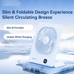 Ventilatore da tavolo sottile magnetico USAMS ZB363 con display digitale.