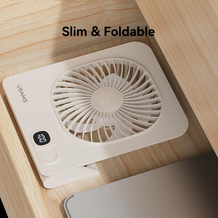 Ventilatore da tavolo sottile magnetico USAMS ZB363 con display digitale.
