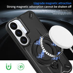 Custodia magnetica per telefono con supporto girevole Dijia, For Galaxy S26+ 5G, For Galaxy S26 Ultra 5G, For Galaxy S26 5G