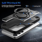 Custodia magnetica per telefono con supporto girevole Dijia, For Galaxy S26+ 5G, For Galaxy S26 Ultra 5G, For Galaxy S26 5G