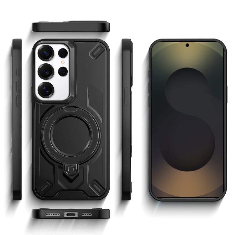 Custodia magnetica per telefono con supporto girevole Dijia, For Galaxy S25 Ultra 5G, For Galaxy S24 Ultra 5G, For Galaxy S24+ 5G