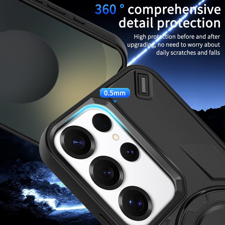 Custodia magnetica per telefono con supporto girevole Dijia, For Galaxy S25 Ultra 5G, For Galaxy S24 Ultra 5G, For Galaxy S24+ 5G