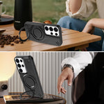 Custodia magnetica per telefono con supporto girevole Dijia, For Galaxy S25 Ultra 5G, For Galaxy S24 Ultra 5G, For Galaxy S24+ 5G