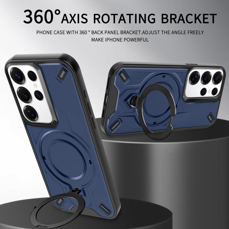 Custodia magnetica per telefono con supporto girevole Dijia, For Galaxy S25 Ultra 5G, For Galaxy S24 Ultra 5G, For Galaxy S24+ 5G