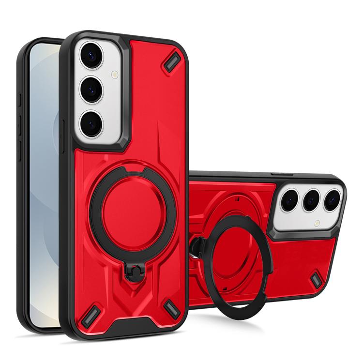Custodia magnetica per telefono con supporto girevole Dijia, For Galaxy S25 Edge 5G, For Galaxy S25 5G, For Galaxy S25+ 5G