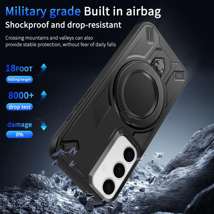 Custodia magnetica per telefono con supporto girevole Dijia, For Galaxy S24 5G, For Galaxy S23 FE 5G, For Galaxy S23 Ultra 5G