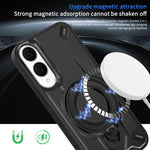 Custodia magnetica per telefono con supporto girevole Dijia, For Galaxy S25 Edge 5G, For Galaxy S25 5G, For Galaxy S25+ 5G