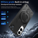Custodia magnetica per telefono con supporto girevole Dijia, For Galaxy S25 Edge 5G, For Galaxy S25 5G, For Galaxy S25+ 5G