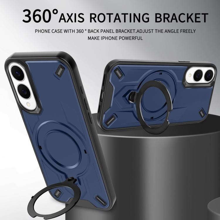 Custodia magnetica per telefono con supporto girevole Dijia, For Galaxy S25 Edge 5G, For Galaxy S25 5G, For Galaxy S25+ 5G