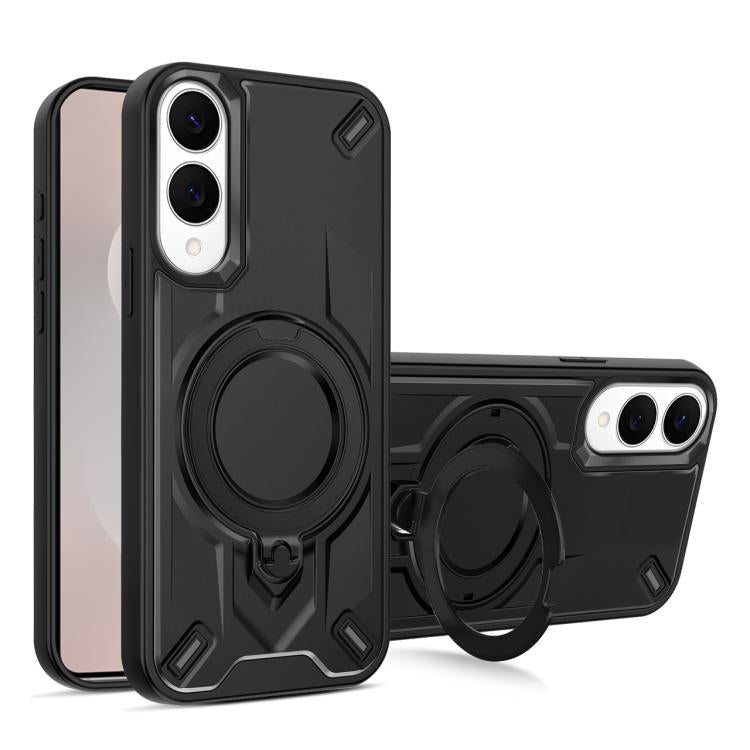 Custodia magnetica per telefono con supporto girevole Dijia, For Galaxy S25 Edge 5G, For Galaxy S25 5G, For Galaxy S25+ 5G