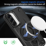 Custodia magnetica per telefono con supporto girevole Dijia, For Galaxy A37 5G, For Galaxy A07 4G / 5G, For Galaxy A06 4G / 5G