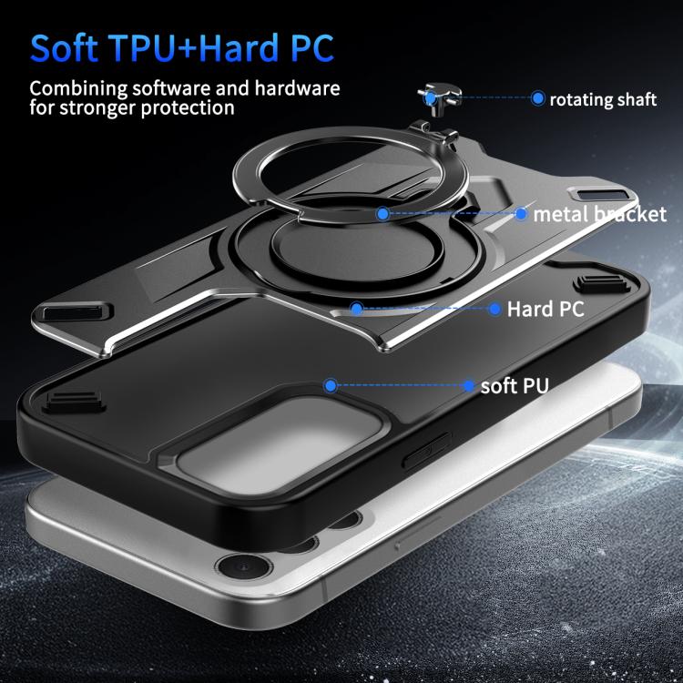 Custodia magnetica per telefono con supporto girevole Dijia, For Galaxy A54 5G