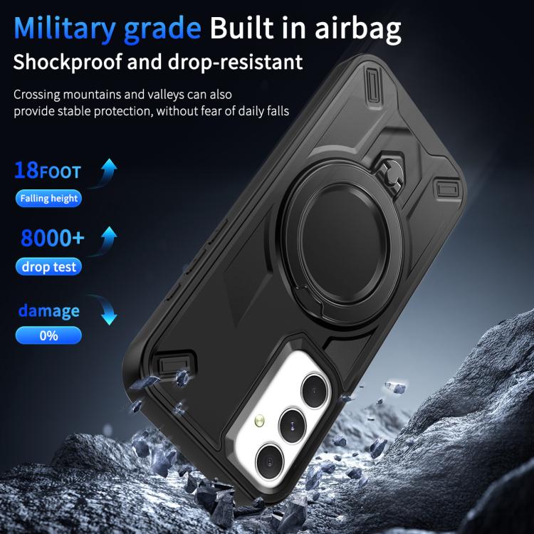 Custodia magnetica per telefono con supporto girevole Dijia, For Galaxy A54 5G