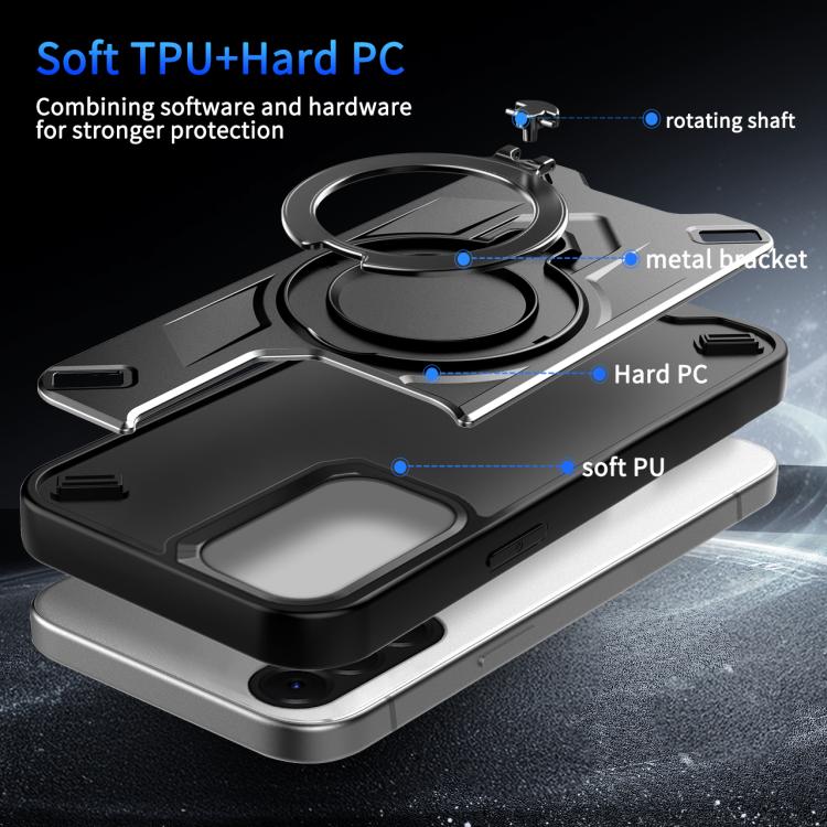 Custodia magnetica per telefono con supporto girevole Dijia, For Galaxy A56 5G, For Galaxy A36 5G, For Galaxy A25 5G
