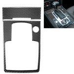 Pannello ingranaggi in fibra di carbonio 2 in 1 + adesivo decorativo accendisigari per Audi Q7 2008-2015, Gear Panel + Cigarette Lighter
