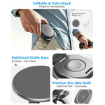 HAMTOD M27 15W Supporto di ricarica wireless magnetico in metallo girevole e pieghevole 3 in 1