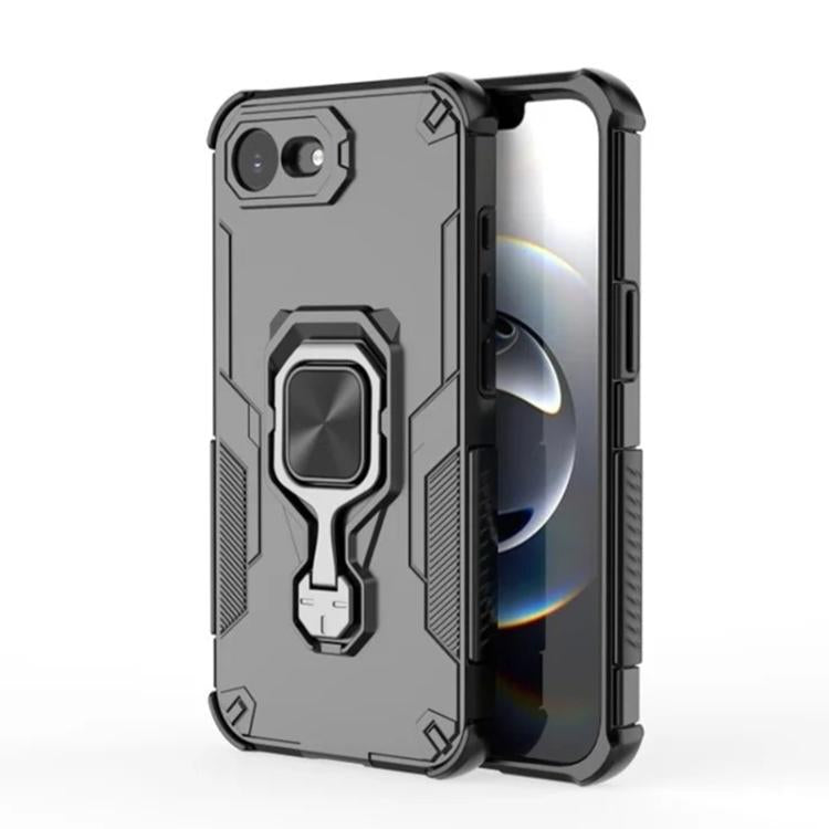 Custodia per telefono WANLONFENG in metallo con supporto e protezione per lo schermo, For iPhone 17e / 16e, For iPhone 17 Pro Max, For iPhone 17 Pro, For iPhone 17
