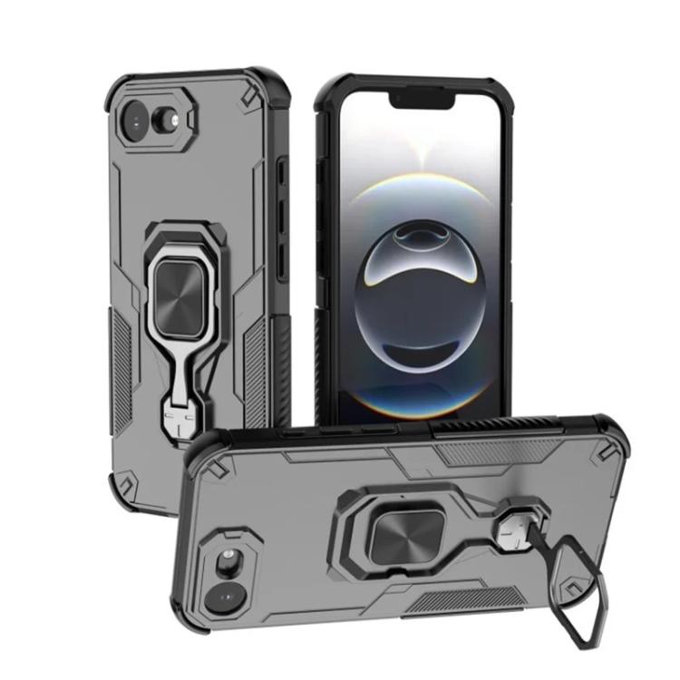 Custodia per telefono WANLONFENG in metallo con supporto e protezione per lo schermo, For iPhone 17e / 16e, For iPhone 17 Pro Max, For iPhone 17 Pro, For iPhone 17