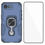 Custodia per telefono WANLONFENG in metallo con supporto e protezione per lo schermo, For iPhone 17e / 16e, For iPhone 17 Pro Max, For iPhone 17 Pro, For iPhone 17