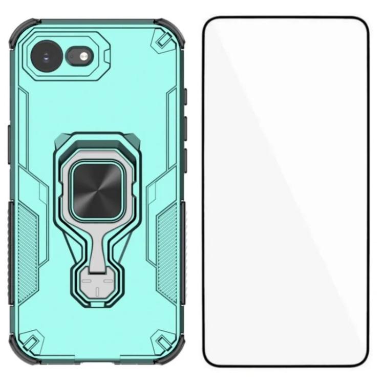 Custodia per telefono WANLONFENG in metallo con supporto e protezione per lo schermo, For iPhone 17e / 16e, For iPhone 17 Pro Max, For iPhone 17 Pro, For iPhone 17