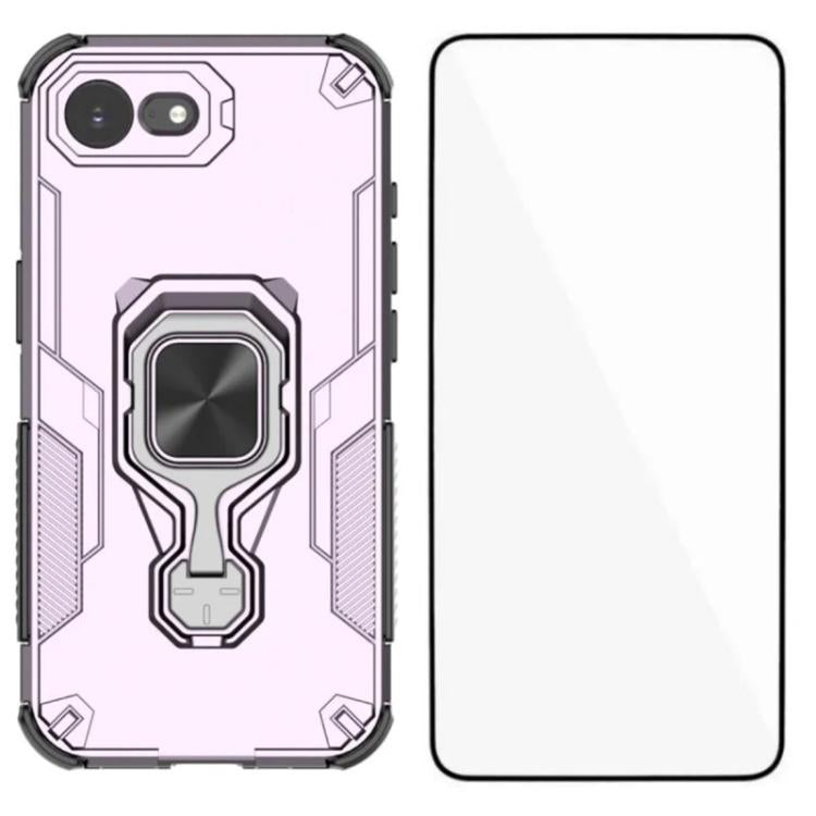 Custodia per telefono WANLONFENG in metallo con supporto e protezione per lo schermo, For iPhone 17e / 16e, For iPhone 17 Pro Max, For iPhone 17 Pro, For iPhone 17