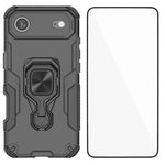 Custodia per telefono WANLONFENG in metallo con supporto e protezione per lo schermo, For iPhone Air, For iPhone 16 Pro Max, For iPhone 16 Pro, For iPhone 16