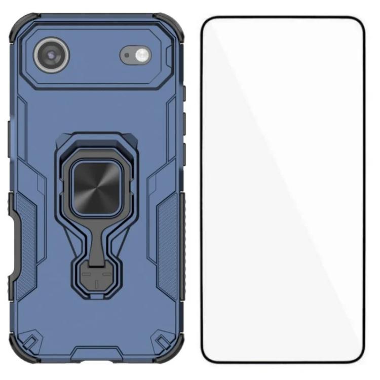 Custodia per telefono WANLONFENG in metallo con supporto e protezione per lo schermo, For iPhone Air, For iPhone 16 Pro Max, For iPhone 16 Pro, For iPhone 16