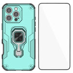 Custodia per telefono WANLONFENG in metallo con supporto e protezione per lo schermo, For iPhone Air, For iPhone 16 Pro Max, For iPhone 16 Pro, For iPhone 16
