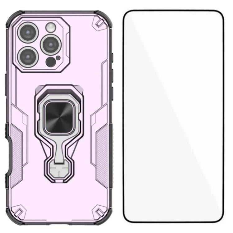 Custodia per telefono WANLONFENG in metallo con supporto e protezione per lo schermo, For iPhone Air, For iPhone 16 Pro Max, For iPhone 16 Pro, For iPhone 16