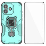 Custodia per telefono WANLONFENG in metallo con supporto e protezione per lo schermo, For iPhone Air, For iPhone 16 Pro Max, For iPhone 16 Pro, For iPhone 16