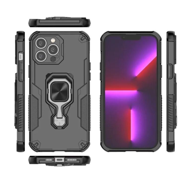 Custodia per telefono WANLONFENG in metallo con supporto e protezione per lo schermo, For iPhone 15 Pro Max, For iPhone 15 Pro, For iPhone 15, For iPhone 14