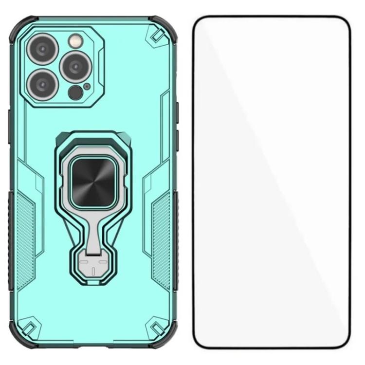 Custodia per telefono WANLONFENG in metallo con supporto e protezione per lo schermo, For iPhone 15 Pro Max, For iPhone 15 Pro, For iPhone 15, For iPhone 14