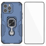 Custodia per telefono WANLONFENG in metallo con supporto e protezione per lo schermo, For iPhone 15 Pro Max, For iPhone 15 Pro, For iPhone 15, For iPhone 14