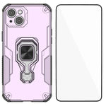 Custodia per telefono WANLONFENG in metallo con supporto e protezione per lo schermo, For iPhone 15 Pro Max, For iPhone 15 Pro, For iPhone 15, For iPhone 14