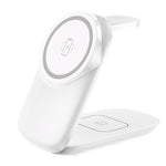 Supporto di ricarica wireless magnetico pieghevole 3 in 1 HAMTOD M72 da 15 W