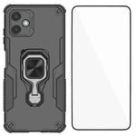 Custodia per telefono WANLONFENG in metallo con supporto e protezione per lo schermo, For Galaxy A16 4G / 5G, For Galaxy S25 5G, For Galaxy S25+ 5G, For Galaxy A06 4G
