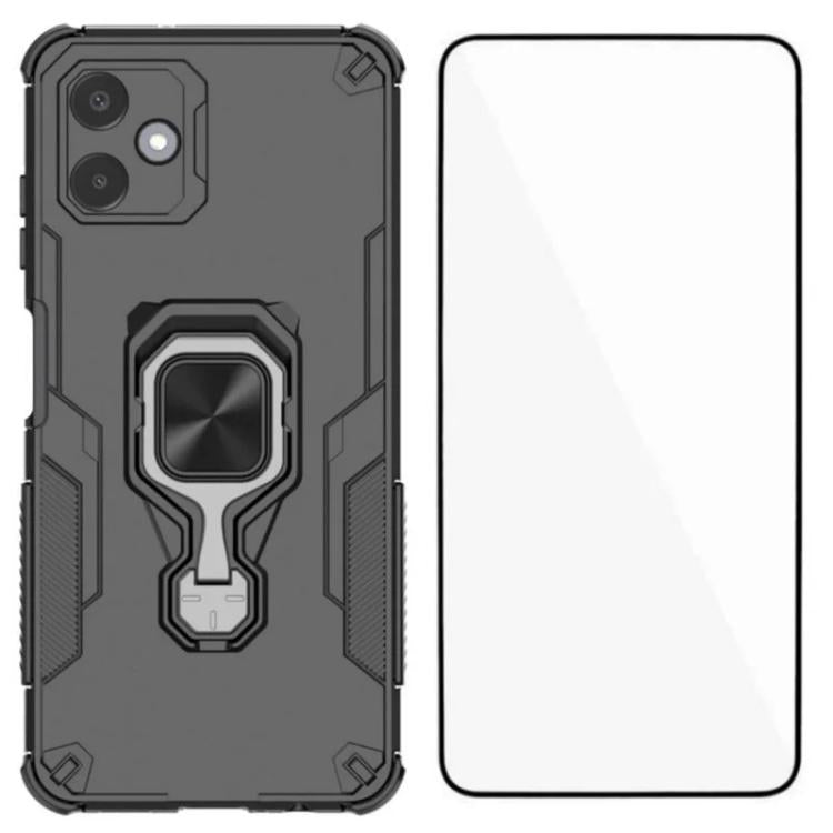Custodia per telefono WANLONFENG in metallo con supporto e protezione per lo schermo, For Galaxy A16 4G / 5G, For Galaxy S25 5G, For Galaxy S25+ 5G, For Galaxy A06 4G