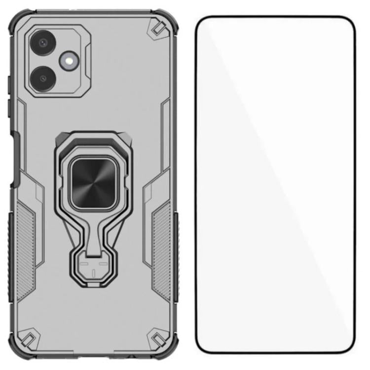Custodia per telefono WANLONFENG in metallo con supporto e protezione per lo schermo, For Galaxy A16 4G / 5G, For Galaxy S25 5G, For Galaxy S25+ 5G, For Galaxy A06 4G