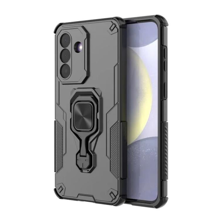 Custodia per telefono WANLONFENG in metallo con supporto e protezione per lo schermo, For Galaxy A37 5G, For Galaxy A27 5G, For Galaxy S25 FE 5G, For Galaxy A17 4G / 5G