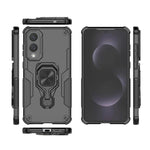 Custodia per telefono WANLONFENG in metallo con supporto e protezione per lo schermo, For Galaxy S25 Edge 5G, For Galaxy A56 5G, For Galaxy A26 5G, For Galaxy A36 5G