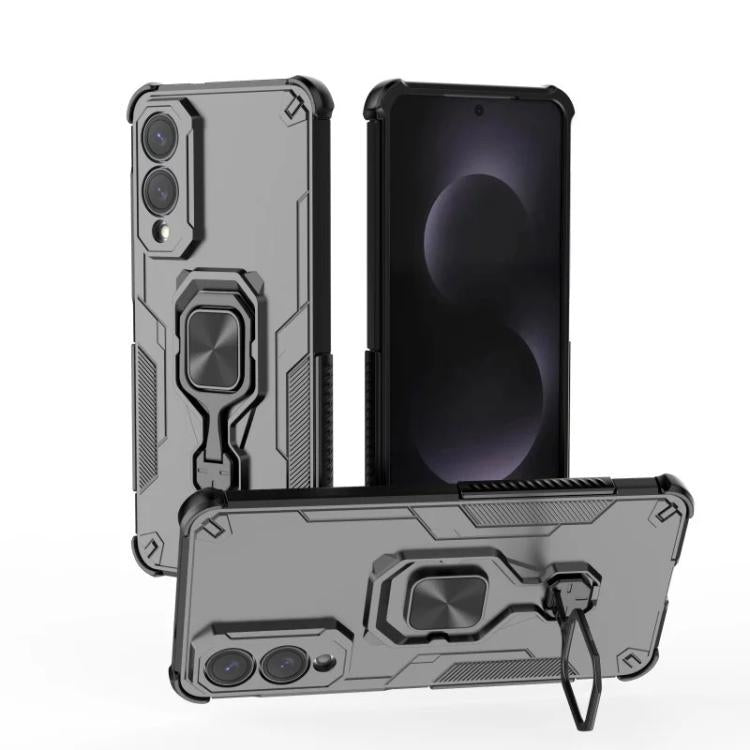 Custodia per telefono WANLONFENG in metallo con supporto e protezione per lo schermo, For Galaxy S25 Edge 5G, For Galaxy A56 5G, For Galaxy A26 5G, For Galaxy A36 5G