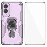 Custodia per telefono WANLONFENG in metallo con supporto e protezione per lo schermo, For Galaxy S25 Edge 5G, For Galaxy A56 5G, For Galaxy A26 5G, For Galaxy A36 5G