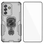 Custodia per telefono WANLONFENG in metallo con supporto e protezione per lo schermo, For Galaxy A37 5G, For Galaxy A27 5G, For Galaxy S25 FE 5G, For Galaxy A17 4G / 5G