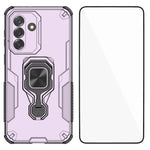 Custodia per telefono WANLONFENG in metallo con supporto e protezione per lo schermo, For Galaxy A16 4G / 5G, For Galaxy S25 5G, For Galaxy S25+ 5G, For Galaxy A06 4G